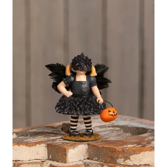 Bethany Lowe Crow Hazel Girl In Halloween Costume Figurine NEW - Picture 2 of 8